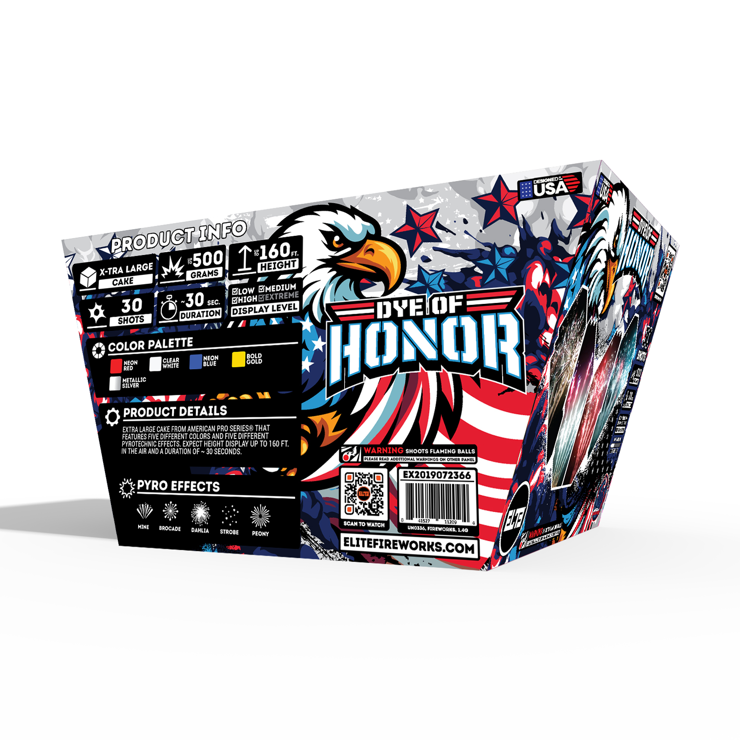 All American Finale Box™|80 Shot Box Kit™ - Echo of Liberty™ - Oath of Freedom!™ - Dye of Honor™