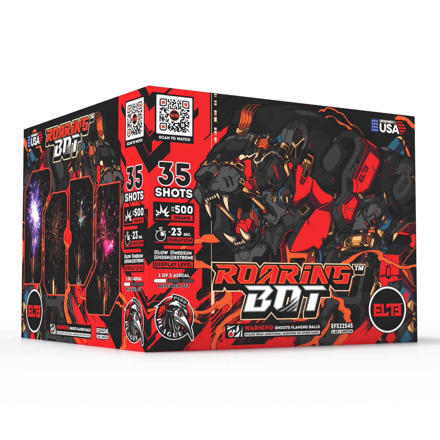 Cyborg Mania™ | 96 Shot Box Kit™ - Fearless Bot™ - Roaring Bot™ - Stealthy Bot™