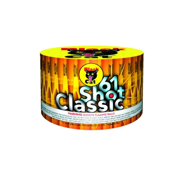 61 Shot Classic | 61 Shot Aerial Repeater by Black Cat Fireworks -Shop Online for Standard Cake at Elite Fireworks!