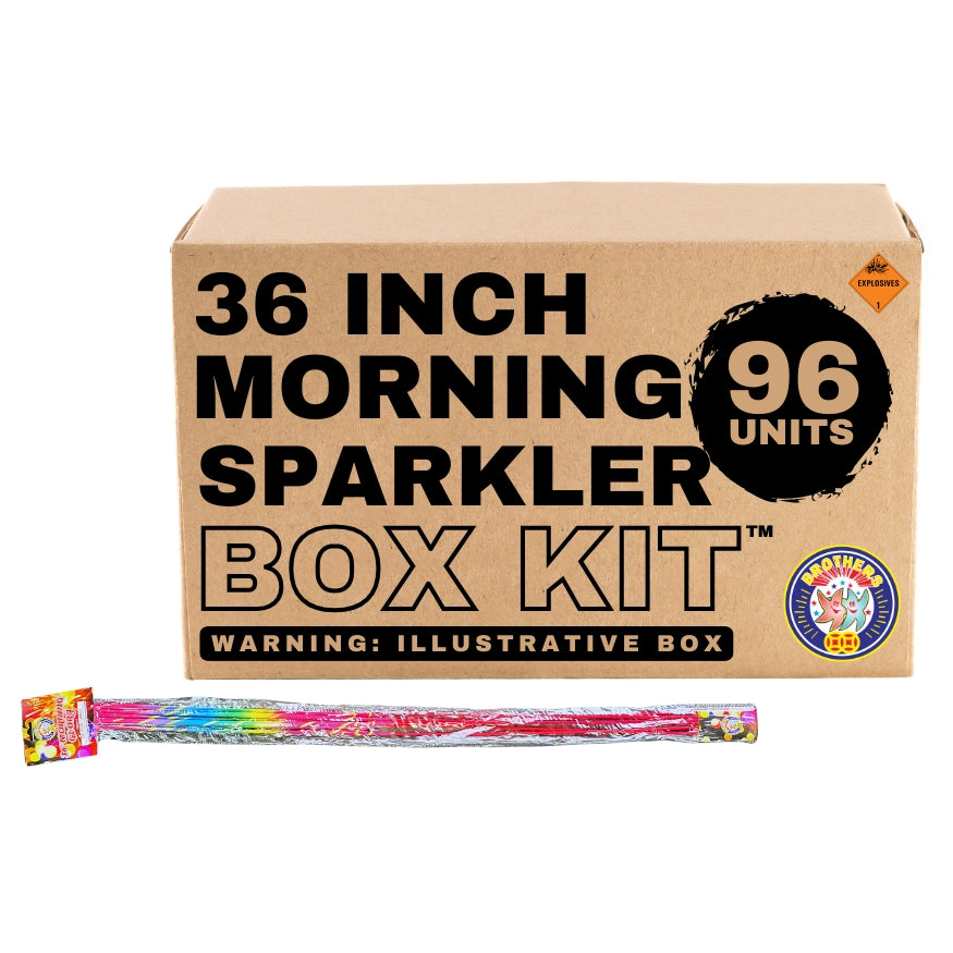 Brother's Jumbo Morning Glory | 36 Inch Gold Bamboo Handheld Sparkler