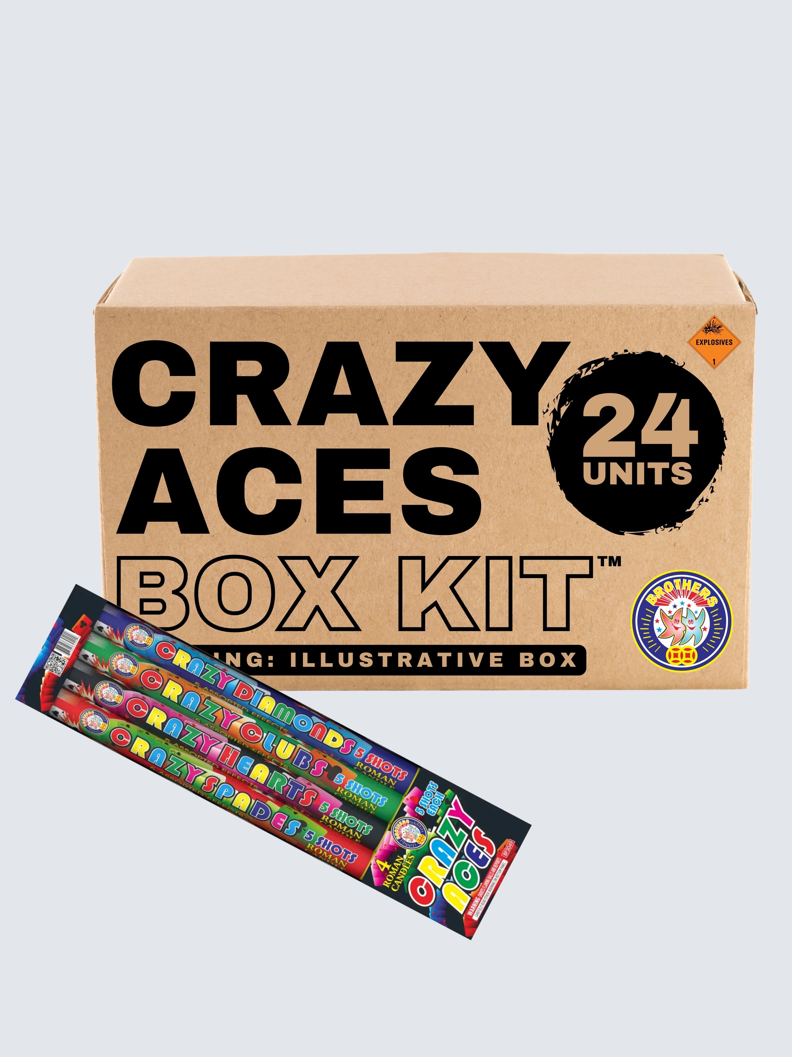 Crazy Aces | 5 Shot Barrage Candle at Elite Fireworks – ELITE