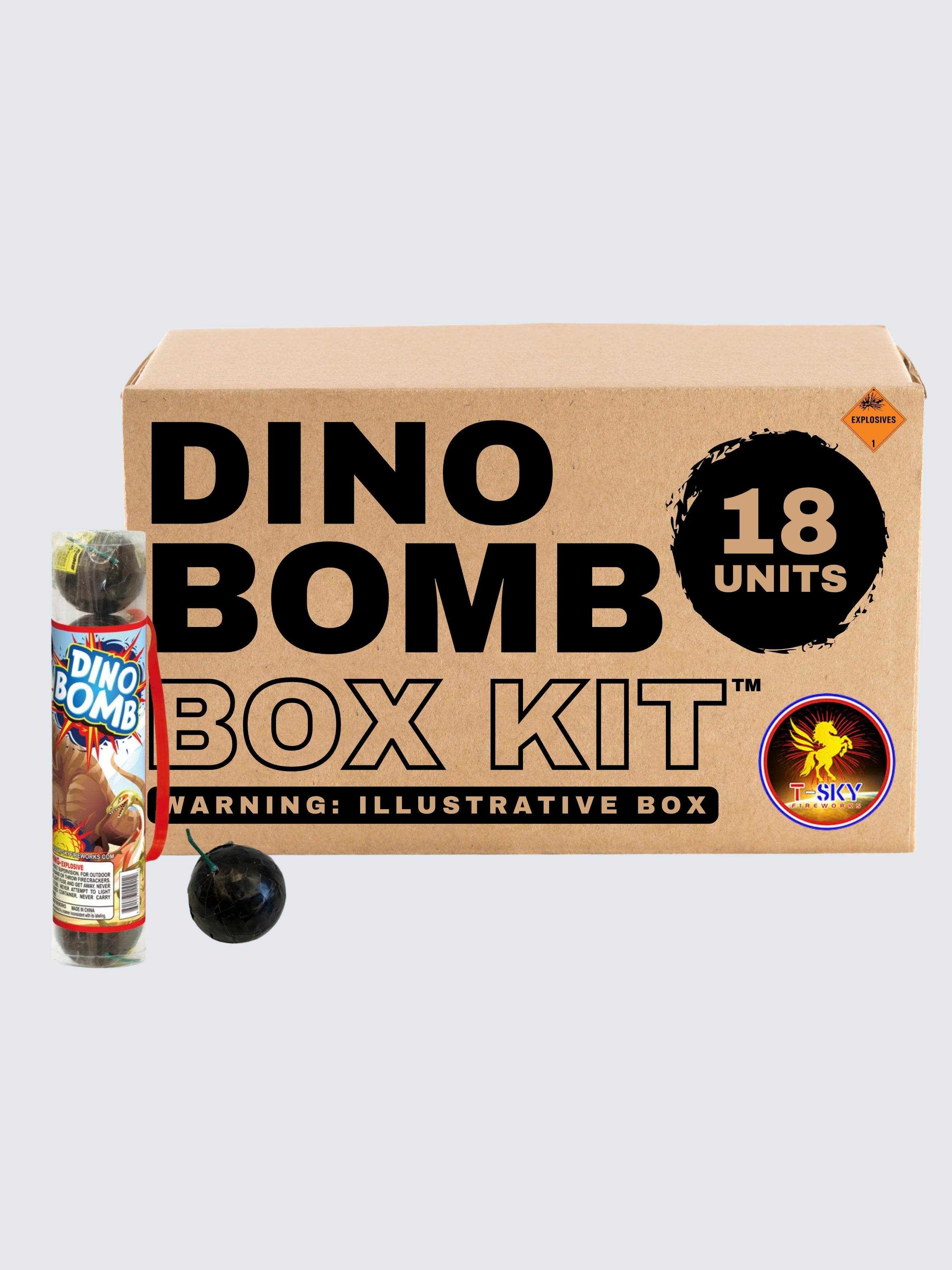  Peak - E-COWANBON BONBONERO、 Jaws B.B.N Dino Bomb | 5 Shot Single Cracker Noisemaker at Elite Fireworks