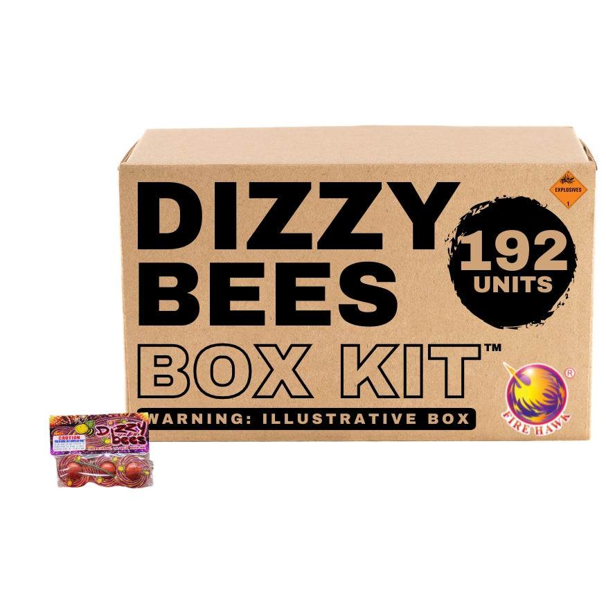 Dizzy Bees (Ground Spinner & Crackling) | Rapid Plastic Spinning Ground Novelty