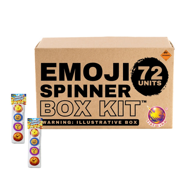 Emoji Spinner | Daytime Rapid Plastic Spinning Ground Novelty