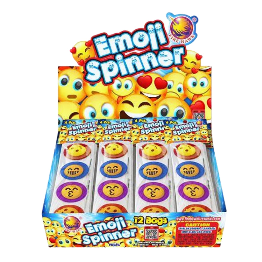 Emoji Spinner | Daytime Rapid Plastic Spinning Ground Novelty