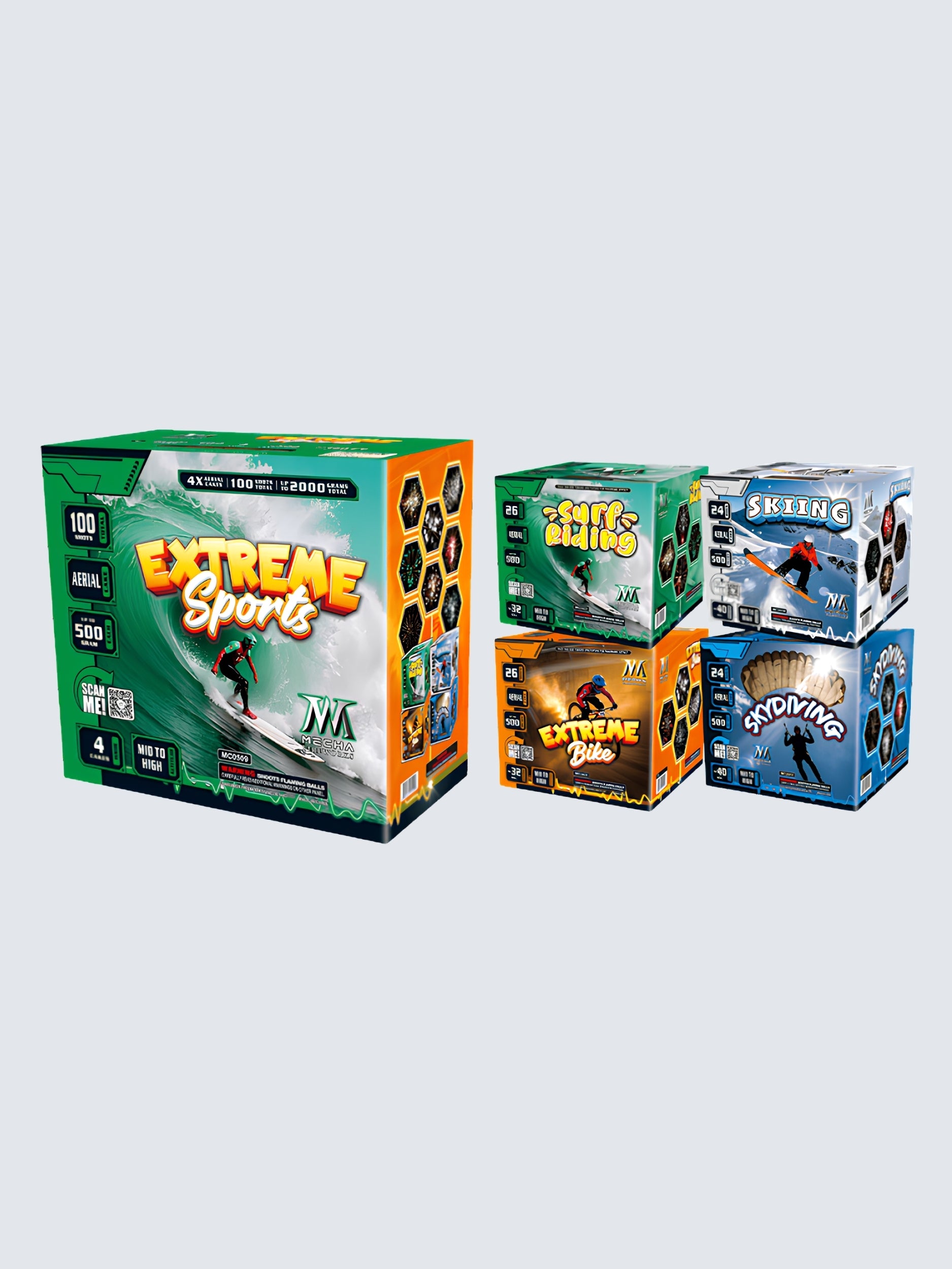 Extreme Sports | 96 Shot Aerial Repeater Set at Elite Fireworks