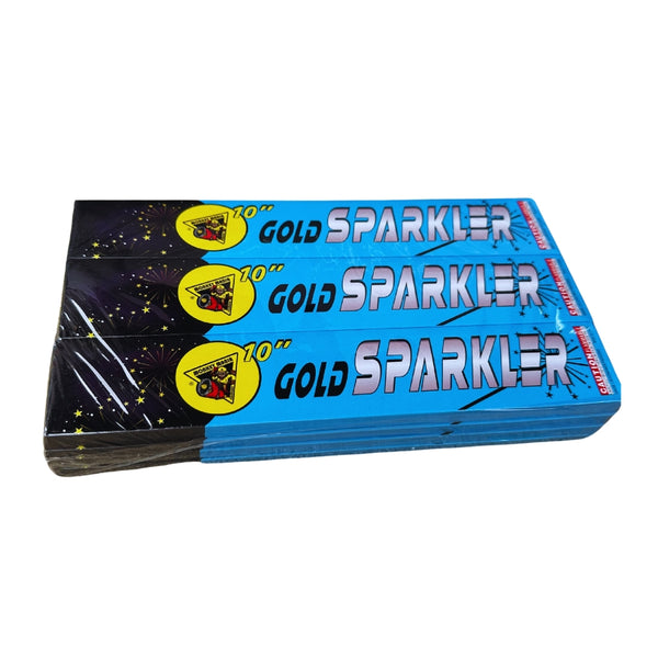Monkey Mania Gold Sparkler | 10 Inch Gold Metal Handheld Sparkler