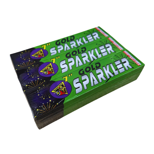 Monkey Mania Gold Sparkler | 7 Inch Gold Metal Handheld Sparkler