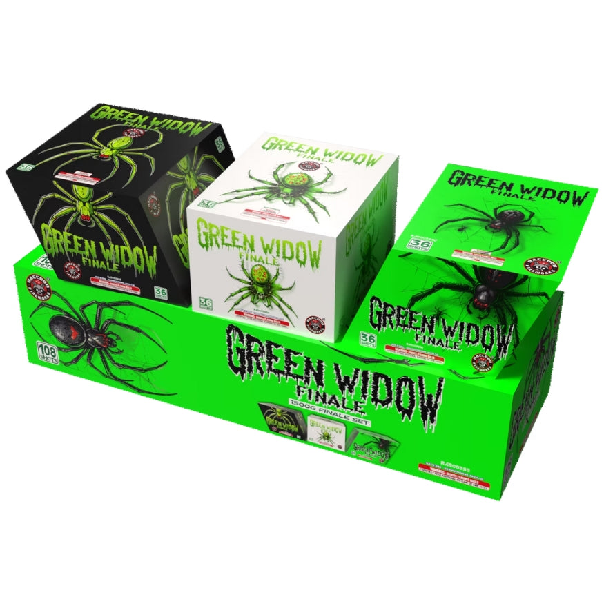 Green Widow Finale | 108 Shot Aerial Repeater Set