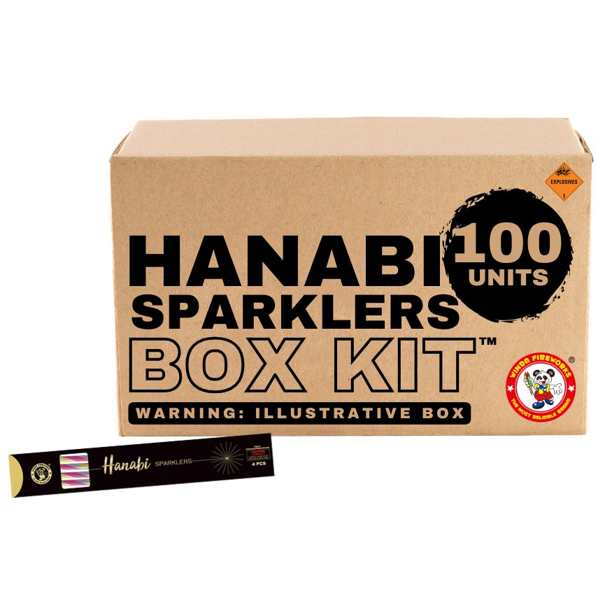 Hanabi Sparklers | 24 Inch Gold Bamboo Handheld Sparkler