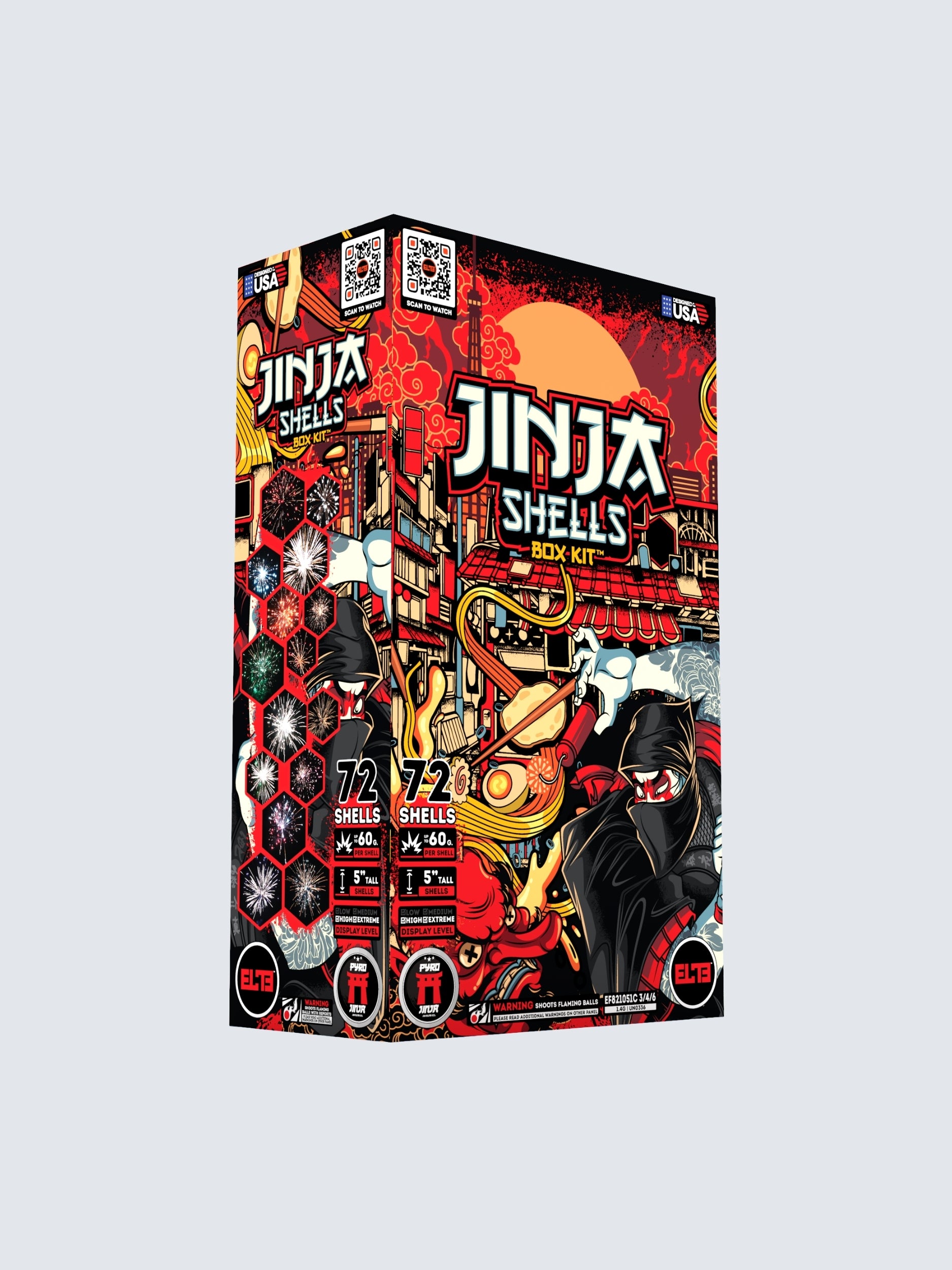 Jinja Shells™ | 24 Break Artillery Shell at Elite Fireworks