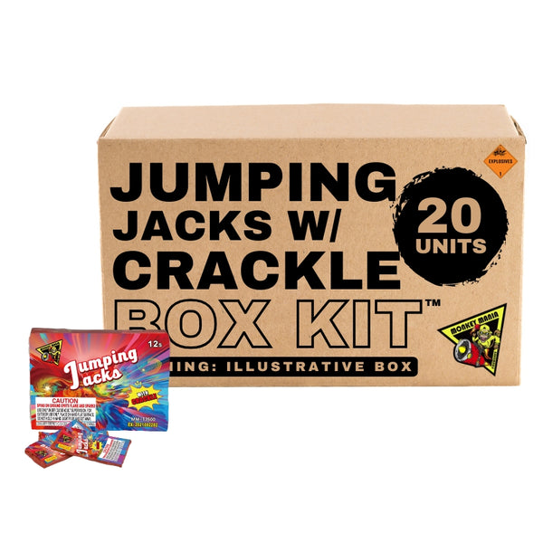 Jumping Jacks w/ Crackle | Single Strip of 12 Shot Noisemaker