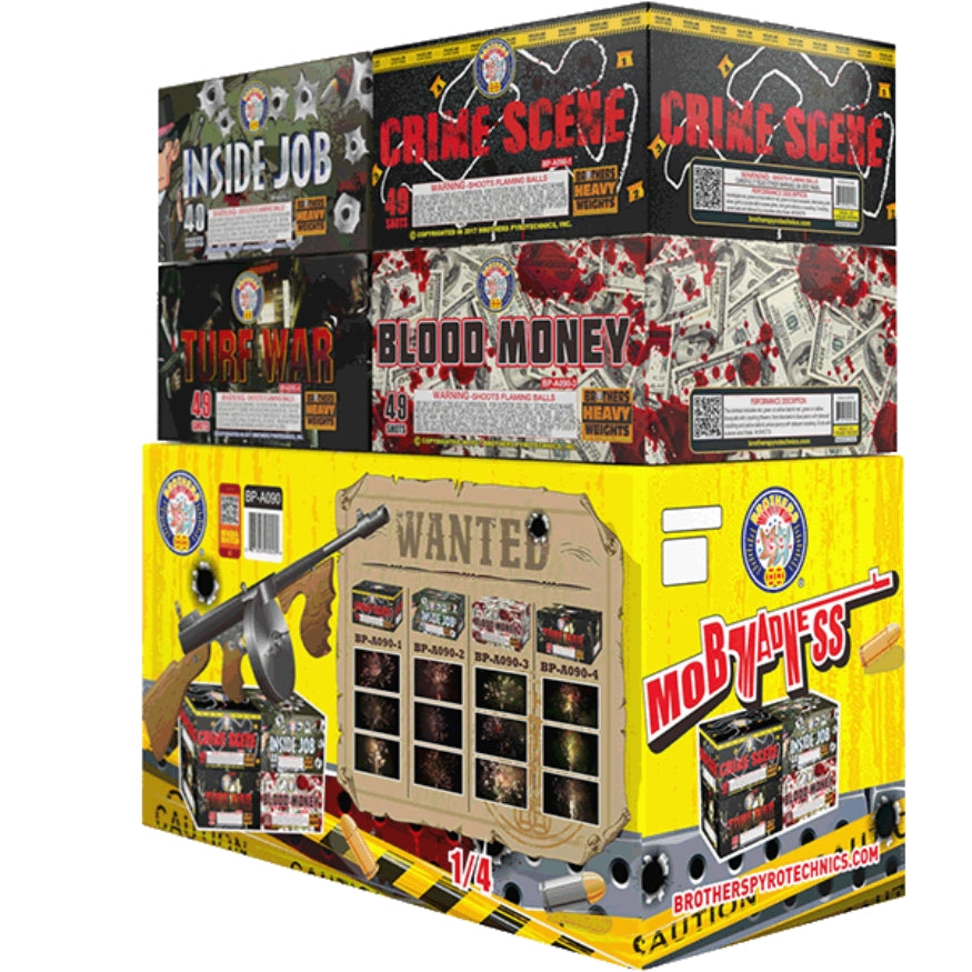 Mob Madness | 196 Shot Box Kit™ - Crime Scene - Inside Job - Blood Money - Turf War