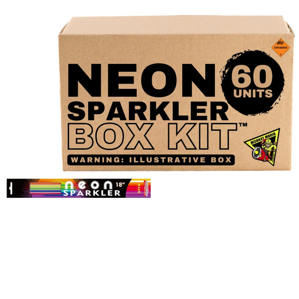 Monkey Mania Neon Sparklers | 18 Inch Colorful Handheld Sparkler