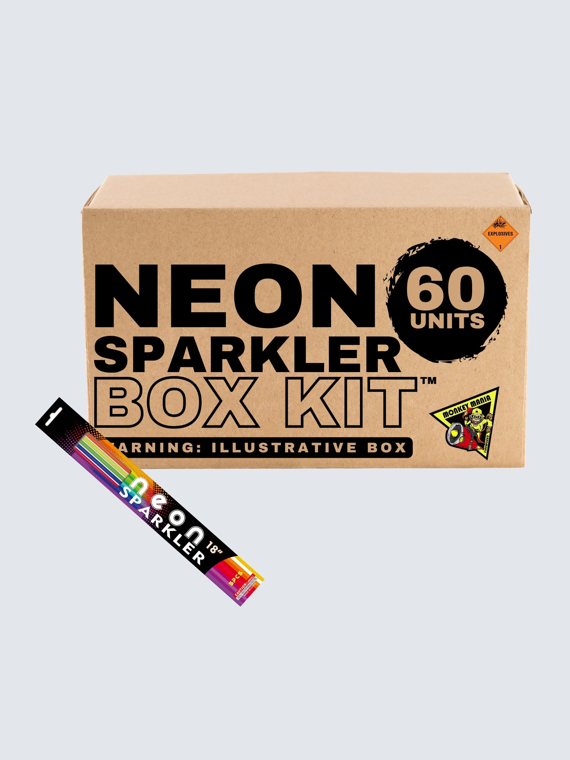 18 Inch Monkey Mania Neon Sparklers | Handheld Item at Elite