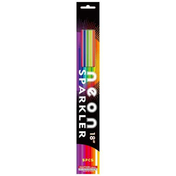 Monkey Mania Neon Sparklers | 18 Inch Colorful Handheld Sparkler
