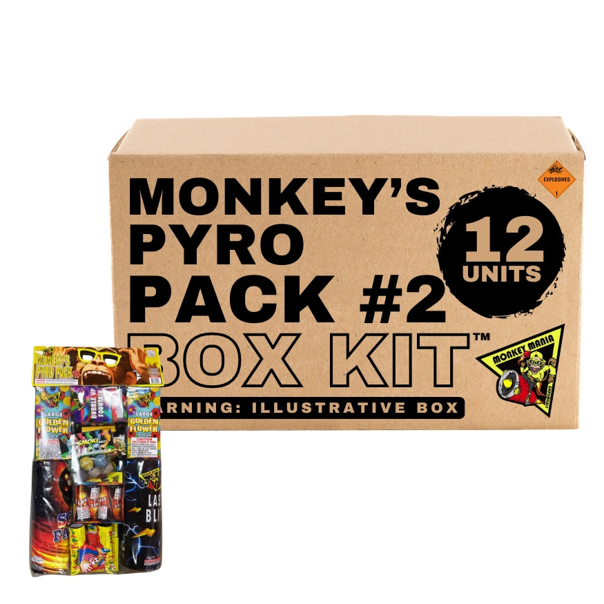 Monkey's Pyro Pack #2 | Safe & Sane Ground Variety Assortment