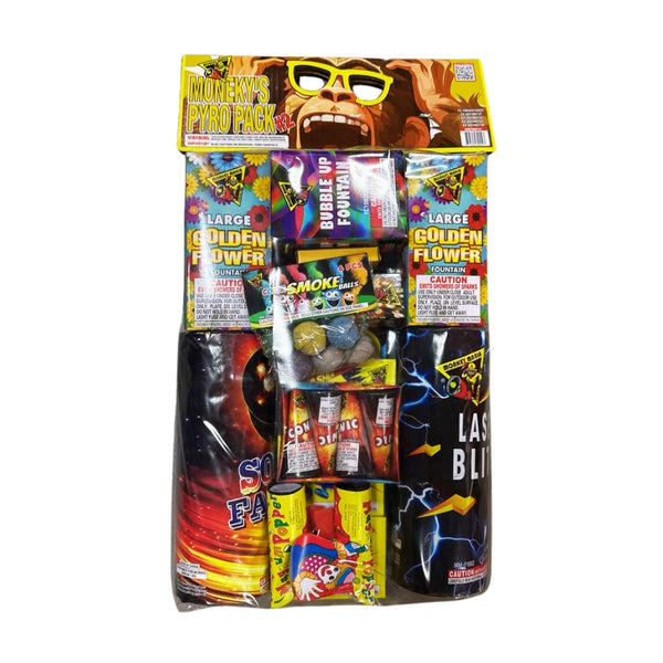 Monkey's Pyro Pack #2 | Safe & Sane Ground Variety Assortment