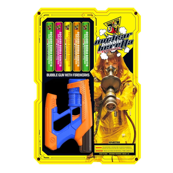 Nuclear Bubble Beretta | X-tra Large Sparkler With Toy Gun Novelty