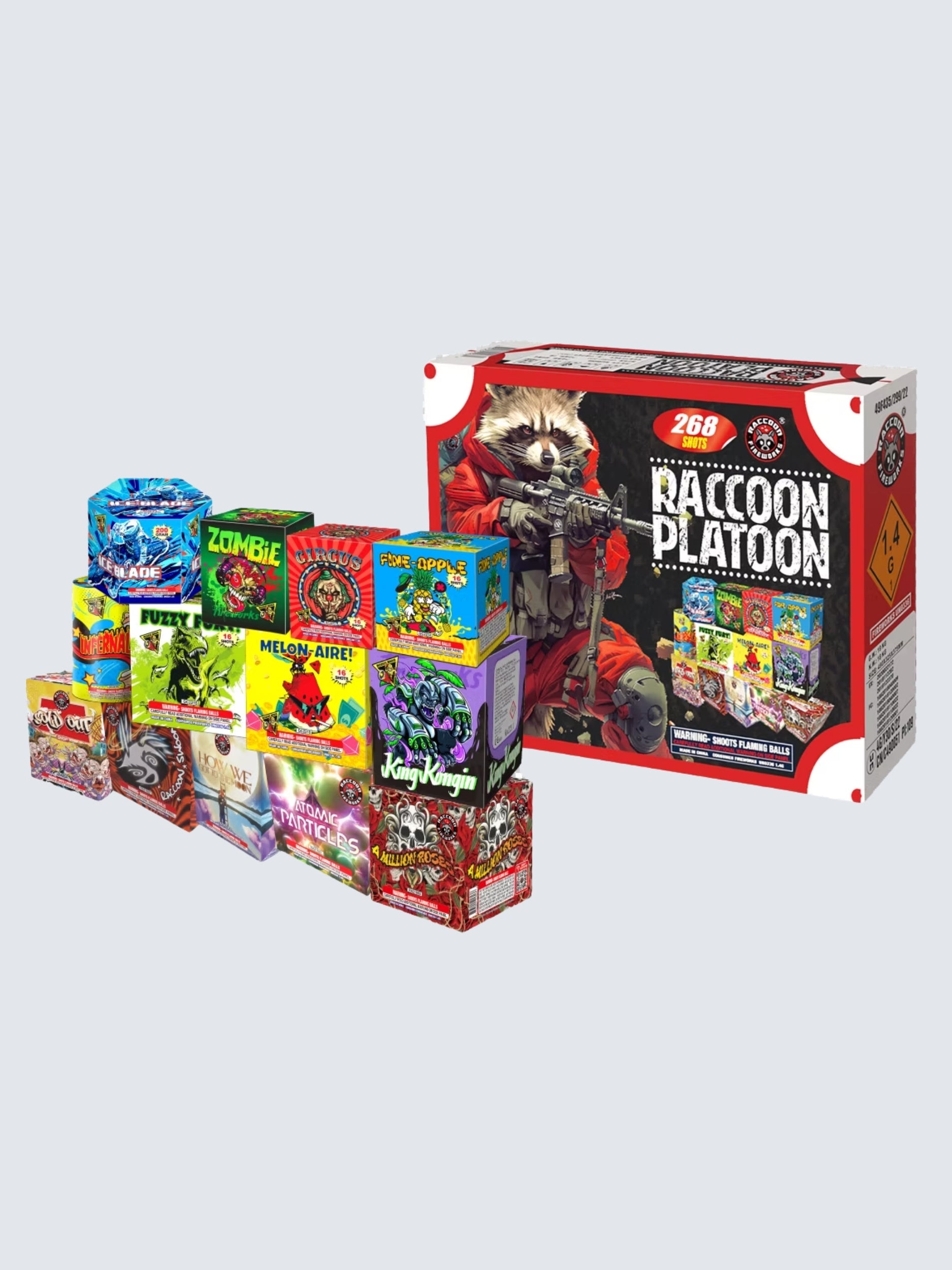 Raccoon Platoon | 268 Shot Aerial Repeater Box Kit™ at Elite