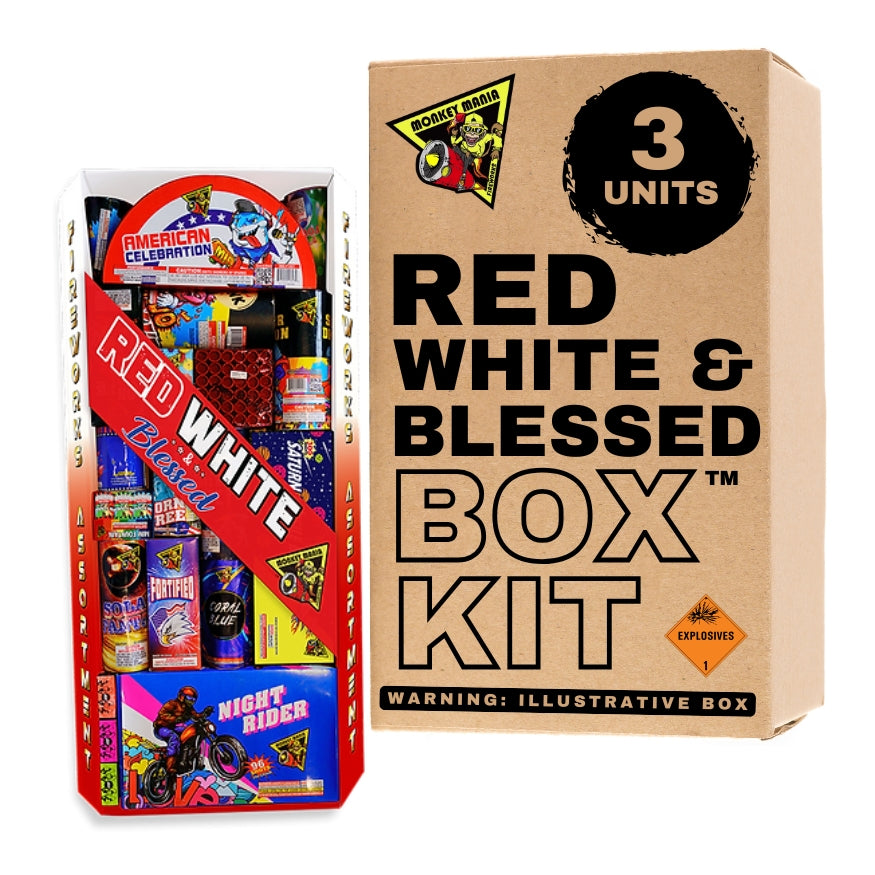 Red White & Blessed | Aerial & Ground Mix Variety Assortment