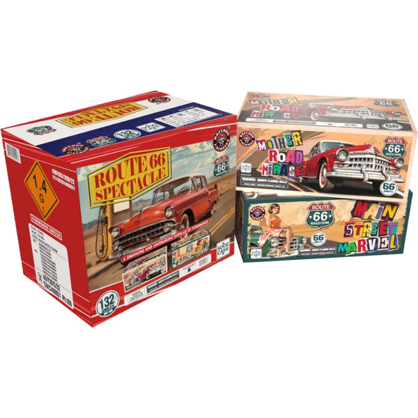 Route 66 Spectacle | 132 Shot Aerial Repeater - Mother Road Mirage - Main Street Marvel