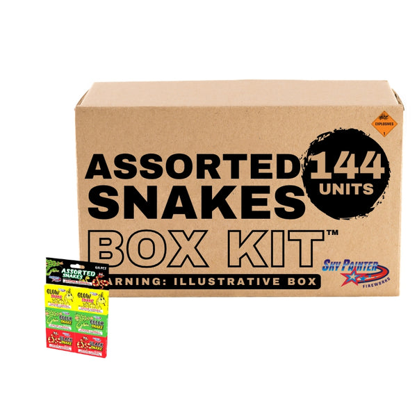 Sky Painter Assorted Snakes | Animal Shape Expendable Ground Novelty