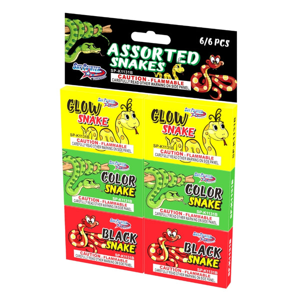 Sky Painter Assorted Snakes | Animal Shape Expendable Ground Novelty