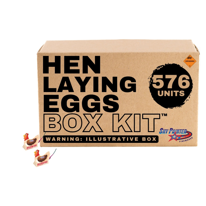 Sky Painter Hen Laying Eggs | Paper-craft Chicken Shape Fountain Ground Novelty