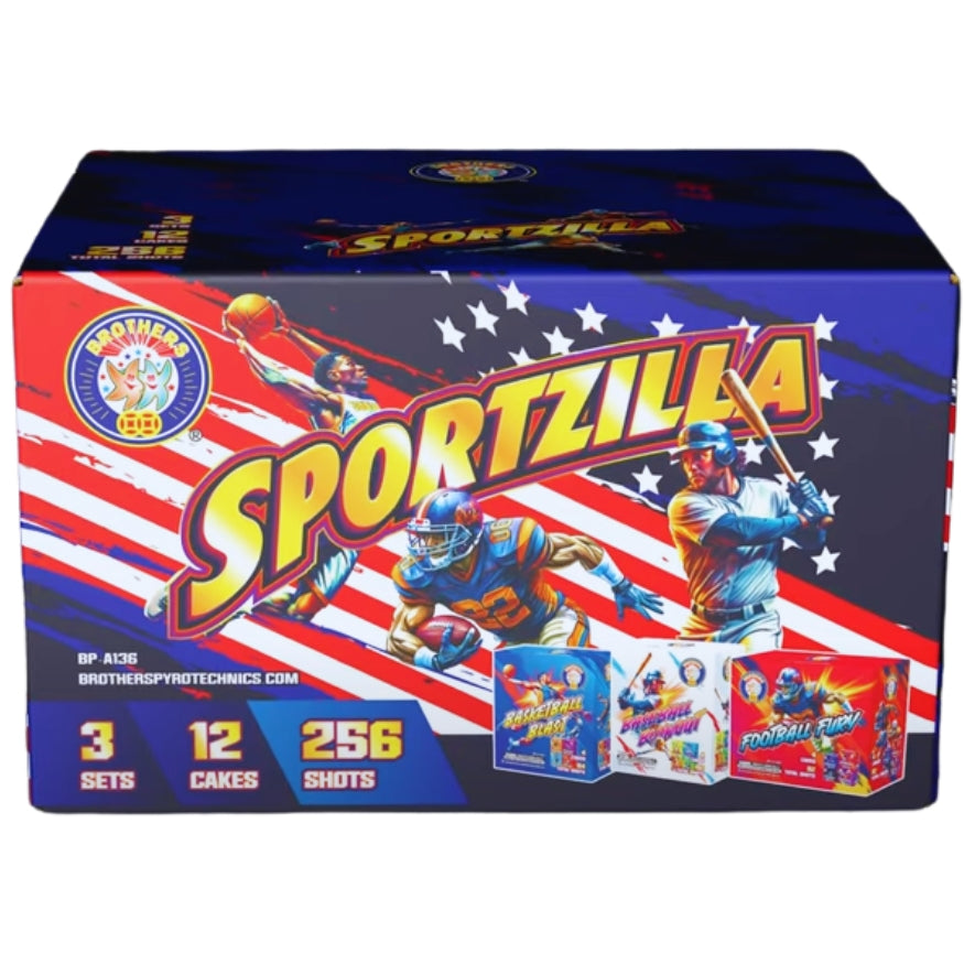 Sportzilla | 256 Shot Box Kit™ - Tomahawk Dunk - Double Pump - Fade-Away - Alley-Oop - Big Inning - Home Run - Double Play - Rundown - Extra Point - Kickoff - Fumble - Interception