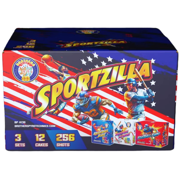 Sportzilla | 256 Shot Box Kit™ - Tomahawk Dunk - Double Pump - Fade-Away - Alley-Oop - Big Inning - Home Run - Double Play - Rundown - Extra Point - Kickoff - Fumble - Interception