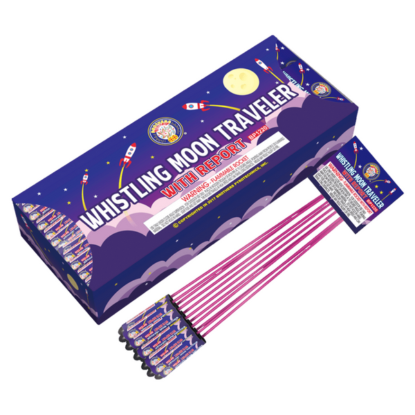 Whistling Moon Travelers w/ Report | 11.3" Rocket Projectile