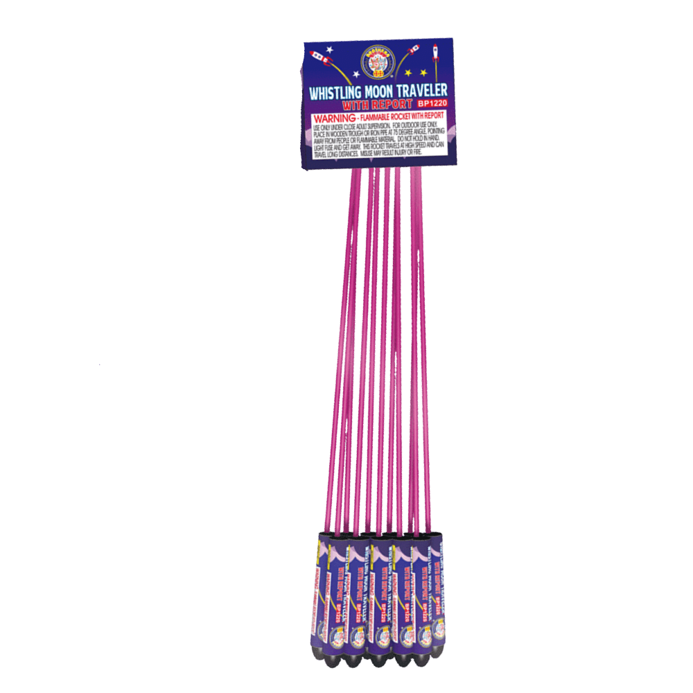 Whistling Moon Travelers w/ Report | 11.3" Rocket Projectile