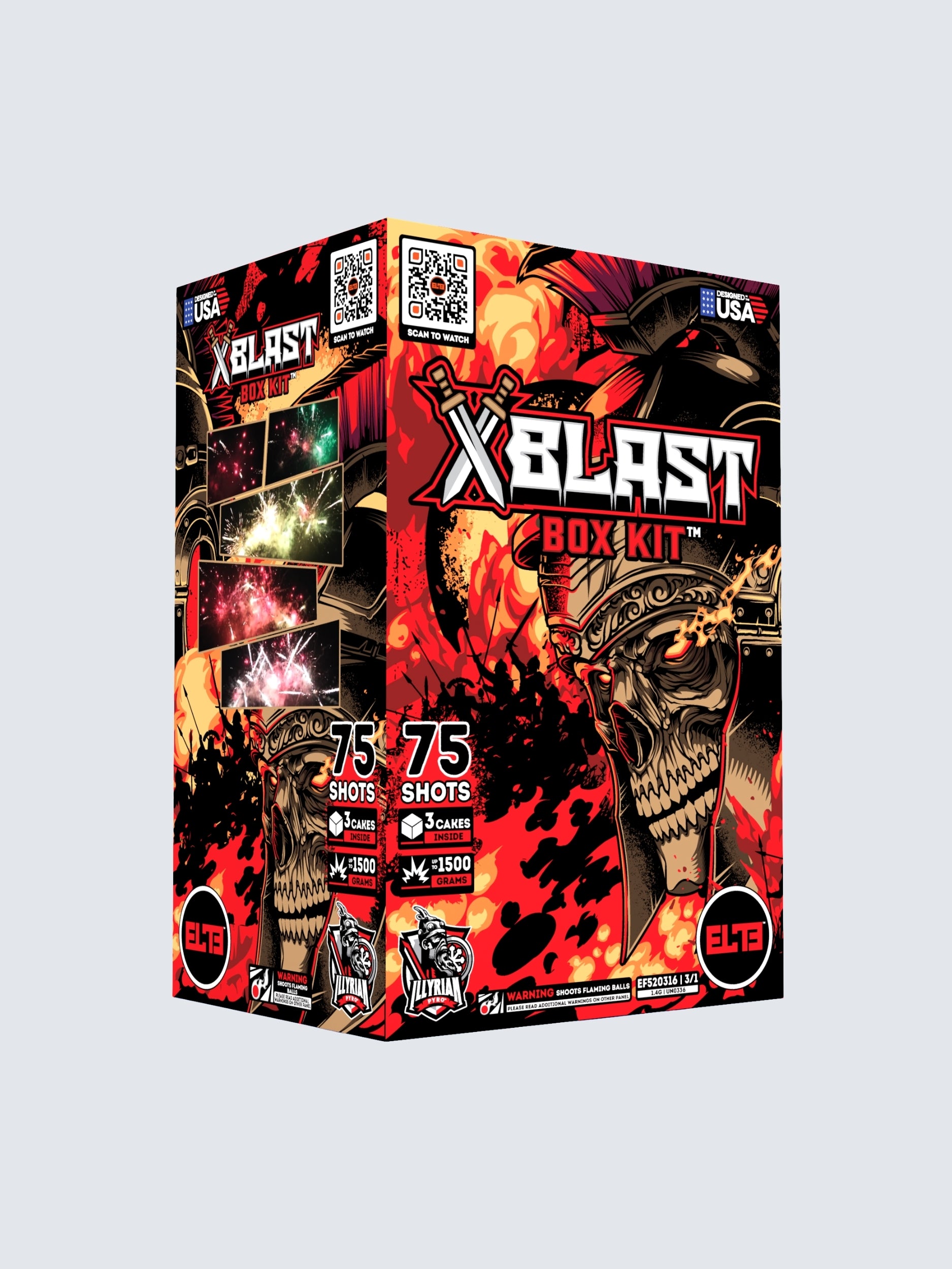 X Blast™ | 25 Shot Aerial Repeater at Elite Fireworks – ELITE