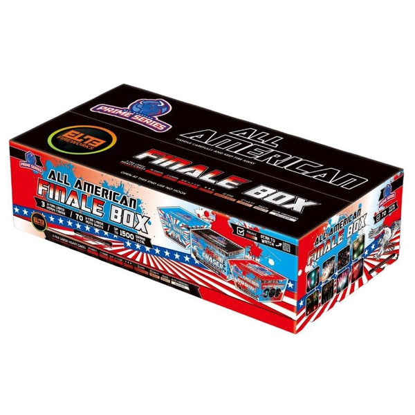 All American Finale Box™|70 Shot Box Kit™ - Dream Chaser™ - Freedom Boom!™ - Red, White & Blue by American Pro Series® -Shop Online for X-tra Large Cake™ at Elite Fireworks!