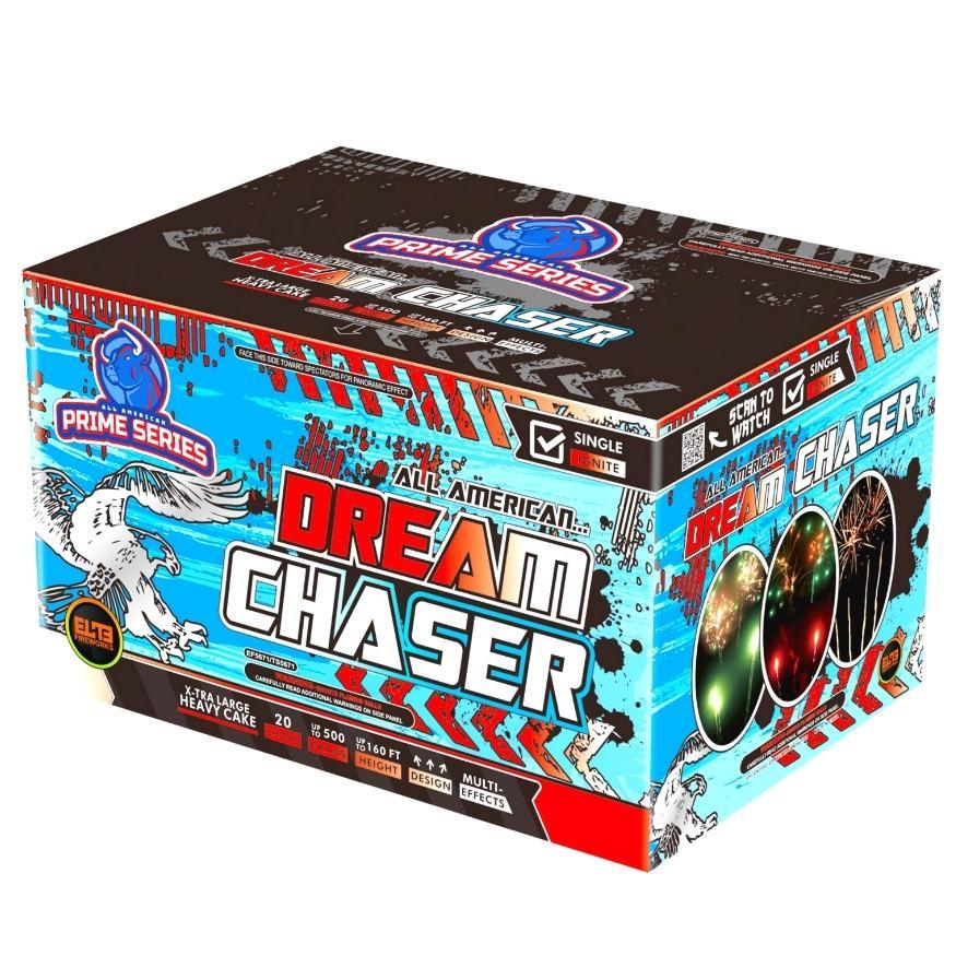 All American Finale Box™|70 Shot Box Kit™ - Dream Chaser™ - Freedom Boom!™ - Red, White & Blue by American Pro Series® -Shop Online for X-tra Large Cake™ at Elite Fireworks!