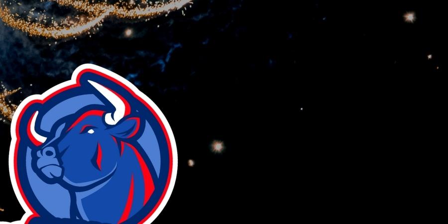 American Pro Fireworks logo with a red and blue themed bull looking up in blue, red, and white colors. Click to shop American Pro Fireworks products available at Elite Fireworks. Explosive fireworks backdrop.