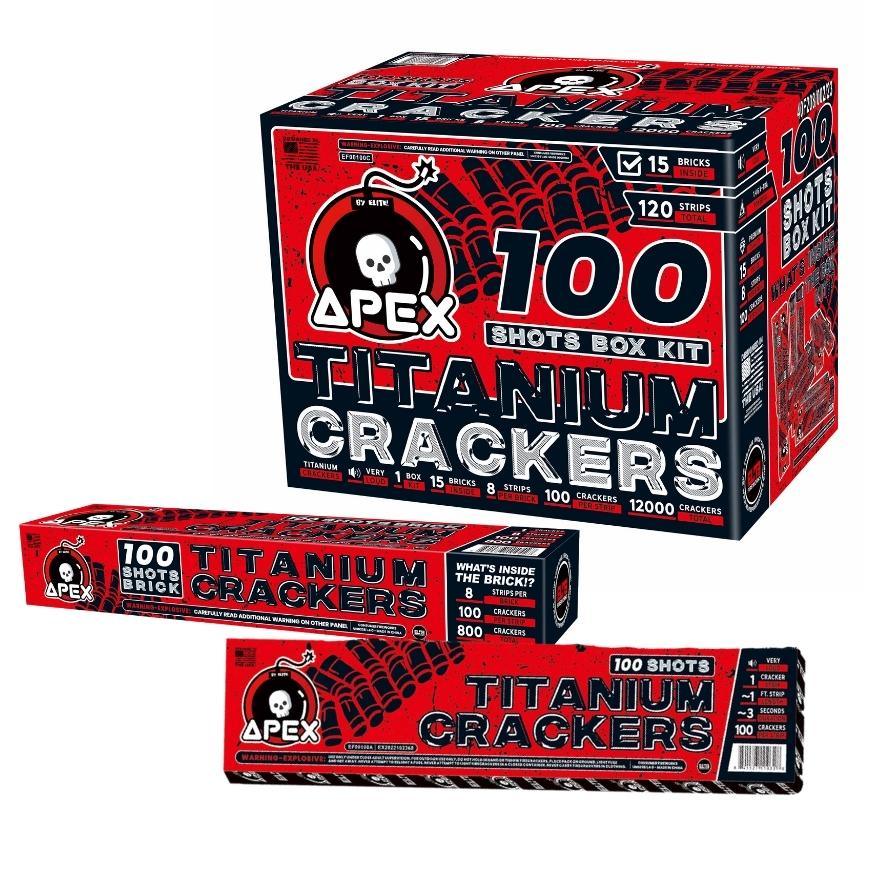 Apex Titanium Crackers™ | 100 Shot Noisemaker by Apex by Elite!™ -Shop Online for Standard Titanium Cracker at Elite Fireworks!