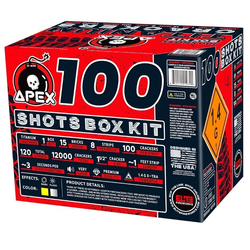 Apex Titanium Crackers™ | 100 Shot Noisemaker by Apex by Elite!™ -Shop Online for Standard Titanium Cracker at Elite Fireworks!