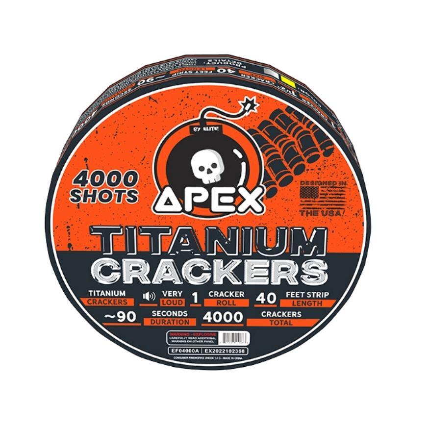 Apex Titanium Crackers™ | 4000 Shot Noisemaker by Apex by Elite!™ -Shop Online for X-tra Large Titanium Cracker™ at Elite Fireworks!
