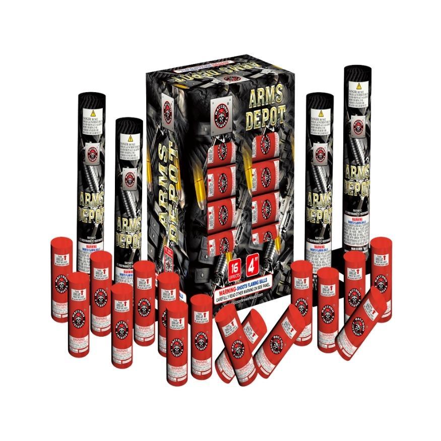 Arms Depot | 16 Break Artillery Shell by Raccoon Fireworks -Shop Online for Large Canister Kit™ at Elite Fireworks!