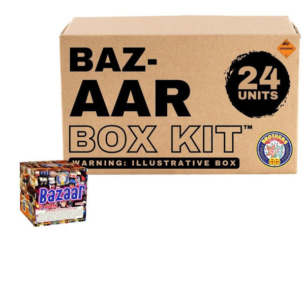 Bazaar | 12 Shot Aerial Repeater by Brothers Pyrotechnics -Shop Online for Standard Cake at Elite Fireworks!
