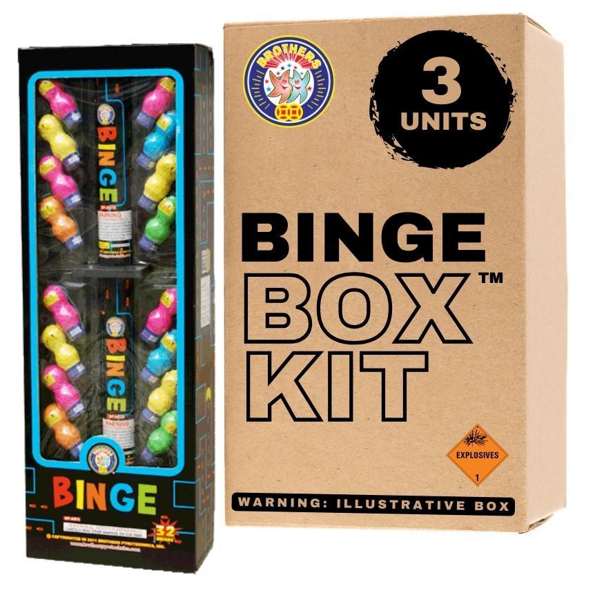 Binge | 32 Break Artillery Shell by Brothers Pyrotechnics -Shop Online for Multi-Ball Kit™ at Elite Fireworks!