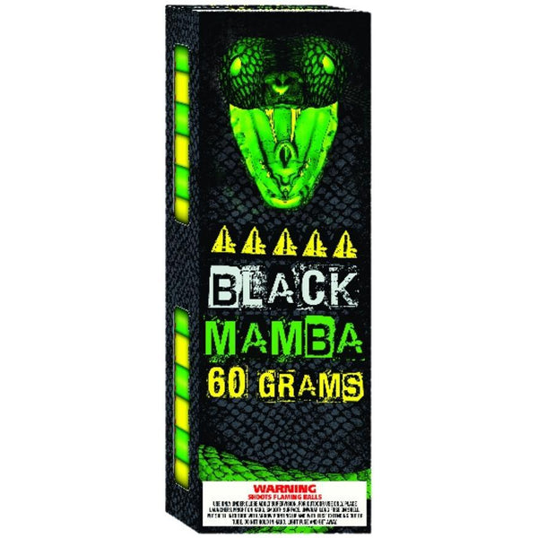 Black Mamba | 24 Break Artillery Shell by Fox Fireworks -Shop Online for Large Canister Kit™ at Elite Fireworks!