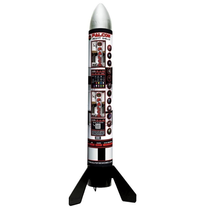 Falcon Heavy™ | 24 Break Artillery Shell by Prime Series® -Shop Online for X-tra Large Canister Kit™ at Elite Fireworks!