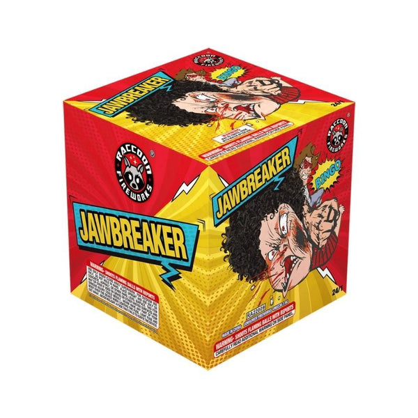 Jawbreaker | 25 Shot Aerial Repeater by Raccoon Fireworks -Shop Online for Standard Cake at Elite Fireworks!