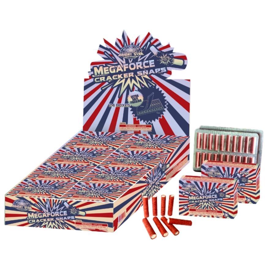 Megaforce Cracker Snaps | 20 Shot Single Snap Noisemaker by Bright Star Fireworks -Shop Online for Large Snapper at Elite Fireworks!