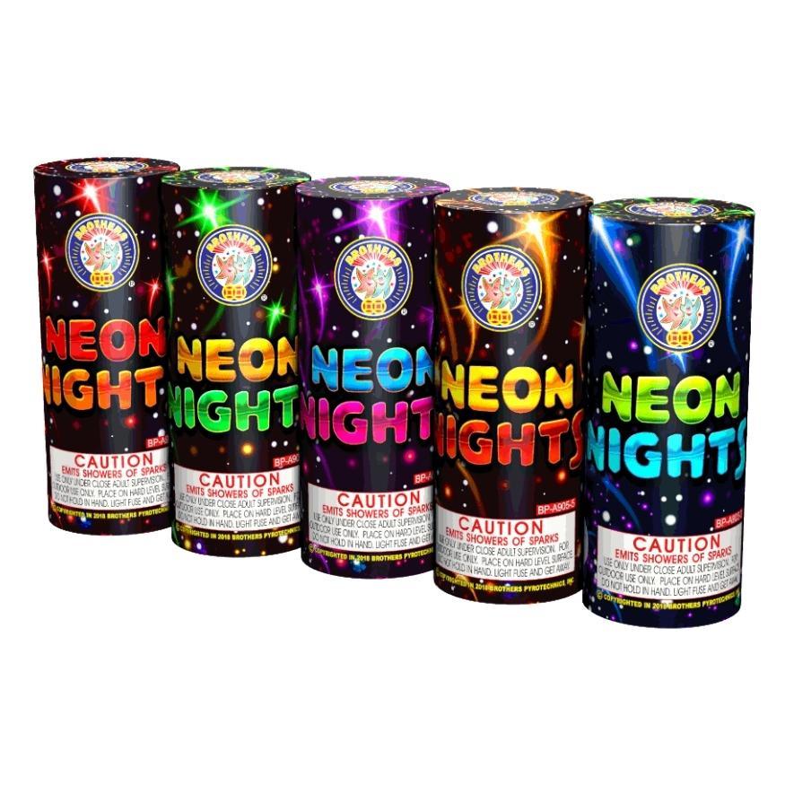 Neon Nights | Standard Shower Fountain Spur™ by Brothers Pyrotechnics -Shop Online for Standard Fountain at Elite Fireworks!