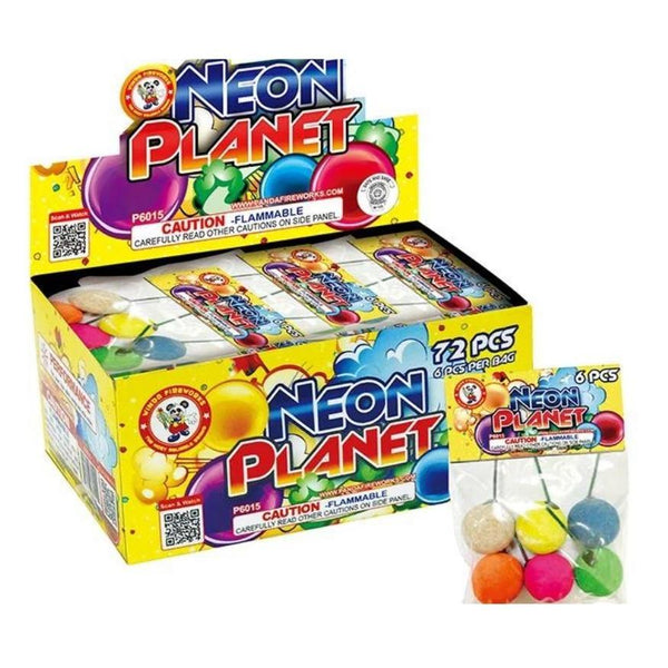 Neon Planet | Six Color Assorted Smoke Gadget by Winda Fireworks -Shop Online for Standard Smoke Bomb at Elite Fireworks!