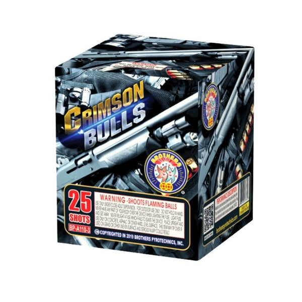 Rap Sheet | 300 Shot Box Kit™ - Crimson Bulls - Copper Devils - Sapphire Clan by Brothers Pyrotechnics -Shop Online for Standard Cake at Elite Fireworks!